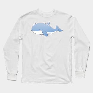 Cute blue whale Long Sleeve T-Shirt